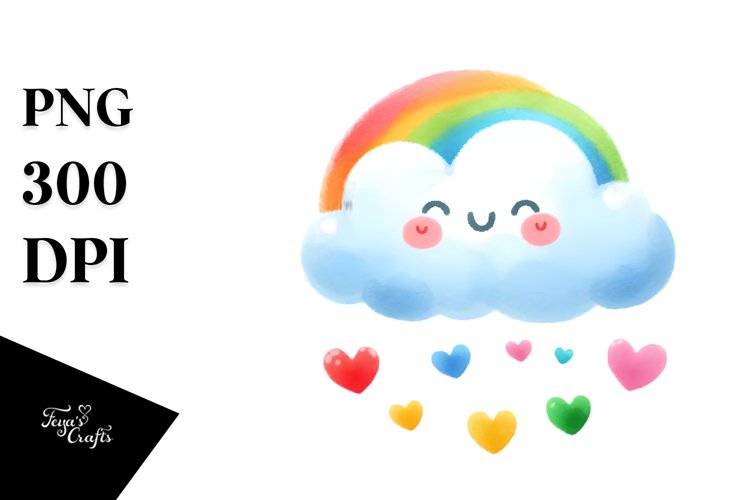 Simple Cloud Digital Painting PNG