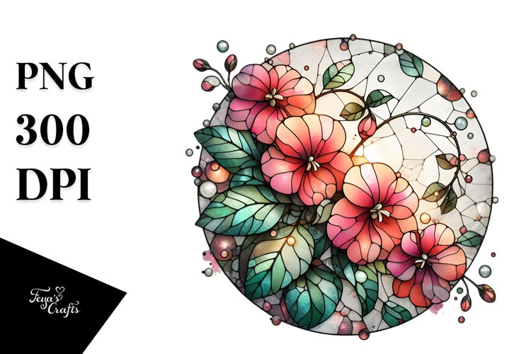 Stained Impatiens with Metallic Details