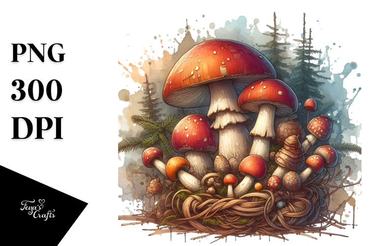 Detailed Mushroom, High-Res PNG