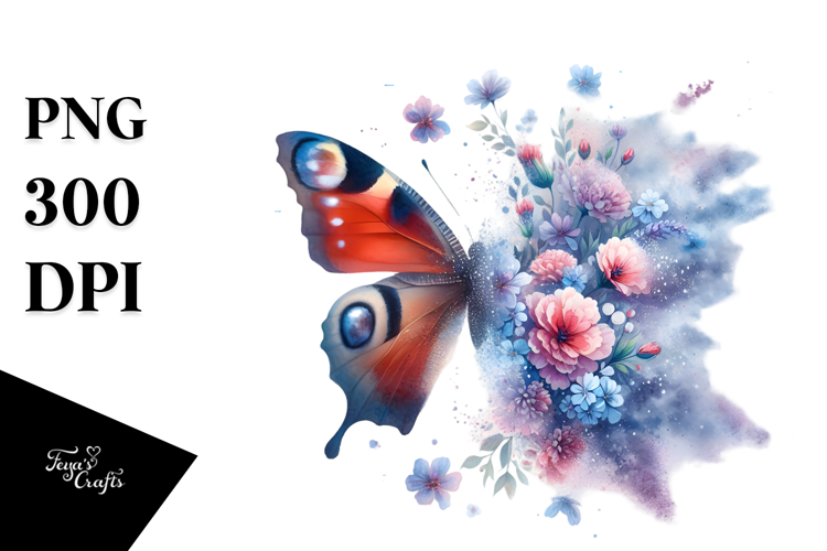 Butterfly Painting PNG example image 1