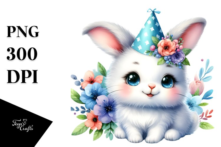 Colorful Baby Rabbit Clipart