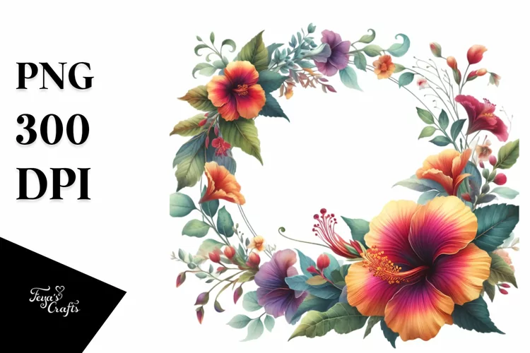 Vibrant Tinamou Floral Frame