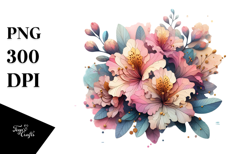 Small Stained Rhododendron PNG