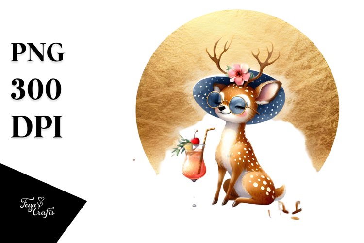 Watercolor Cocktail Clipart Image 9