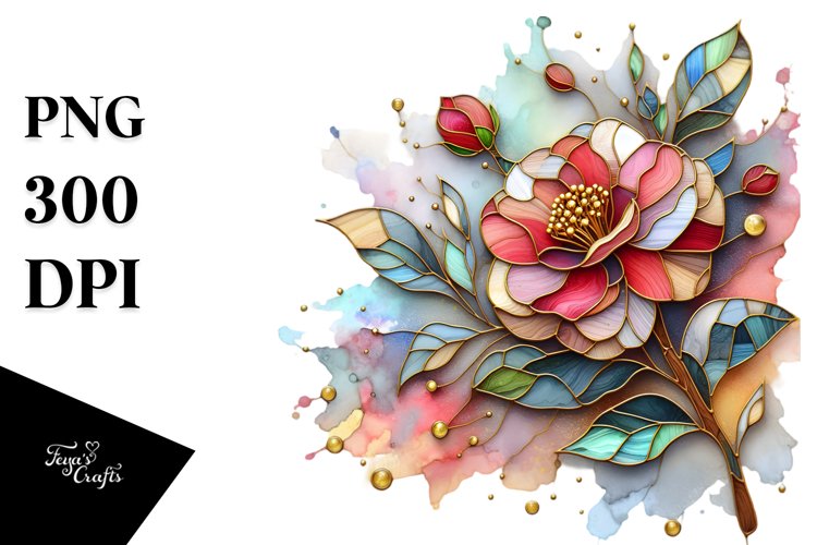 Vibrant Camellia Clipart