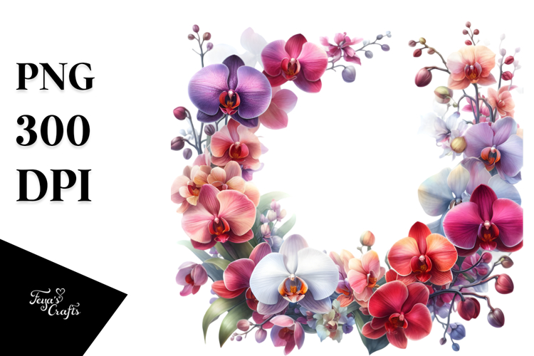 Orchid Clipart Image 8