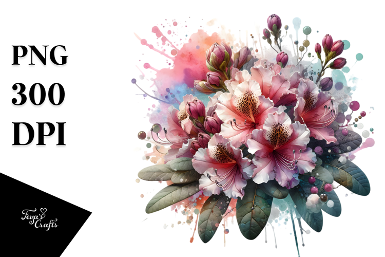 Rhododendron, Colorful PNG