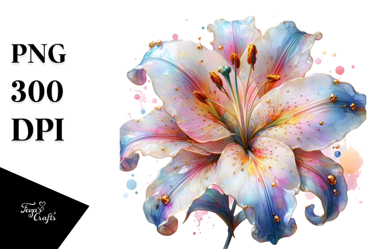 Vibrant Pastel Glossy Lily