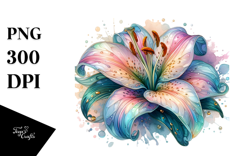 Vibrant Pastel Glossy Lily