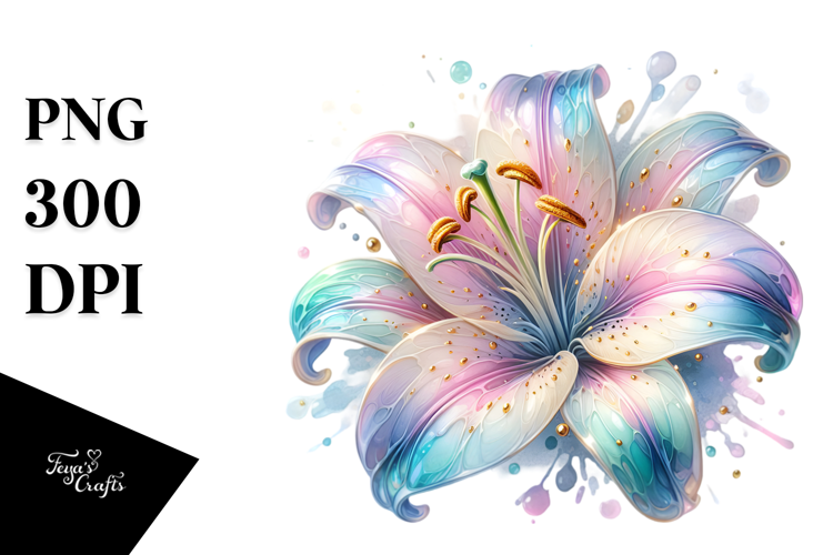 Vibrant Pastel Glossy Lily