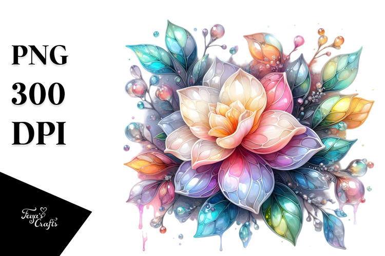 Vibrant Pastel Glossy Gardenia