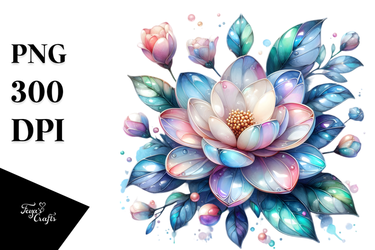 Vibrant Pastel Glossy Gardenia
