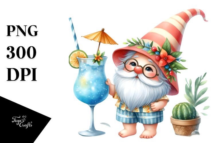 Watercolor Cocktail Clipart Image 11
