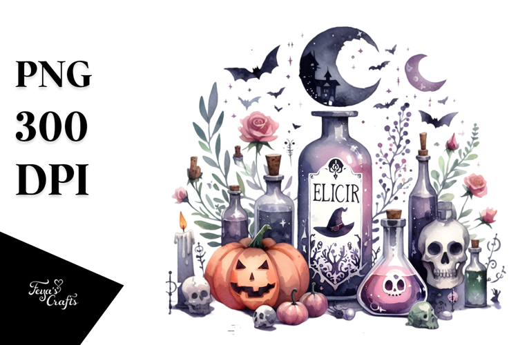 Simple Elixir Halloween PNG
