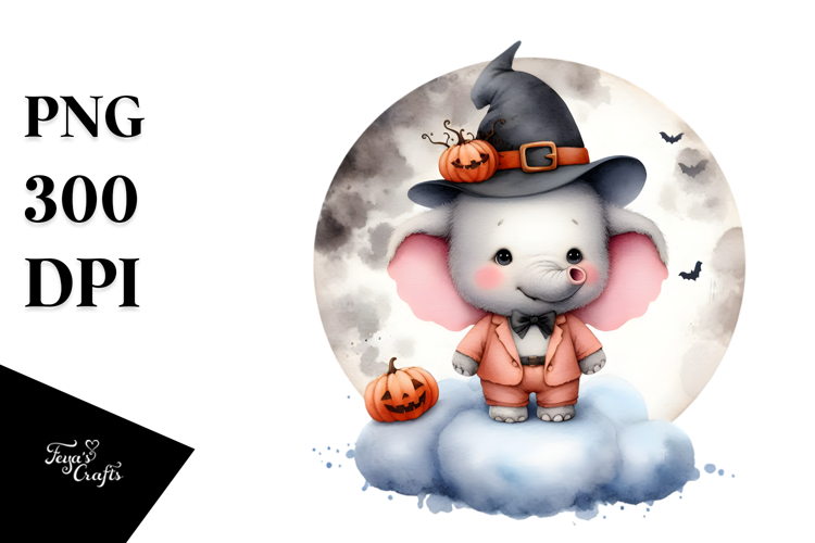 Cute Elephant Clipart Image 21
