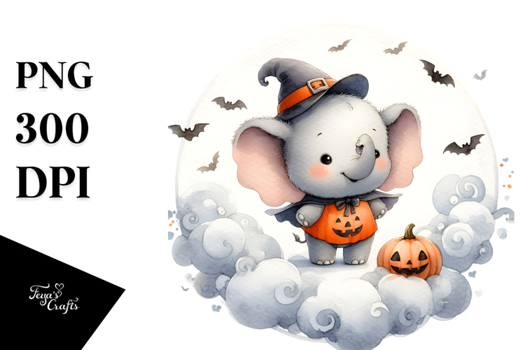Cute Elephant Clipart Image 20