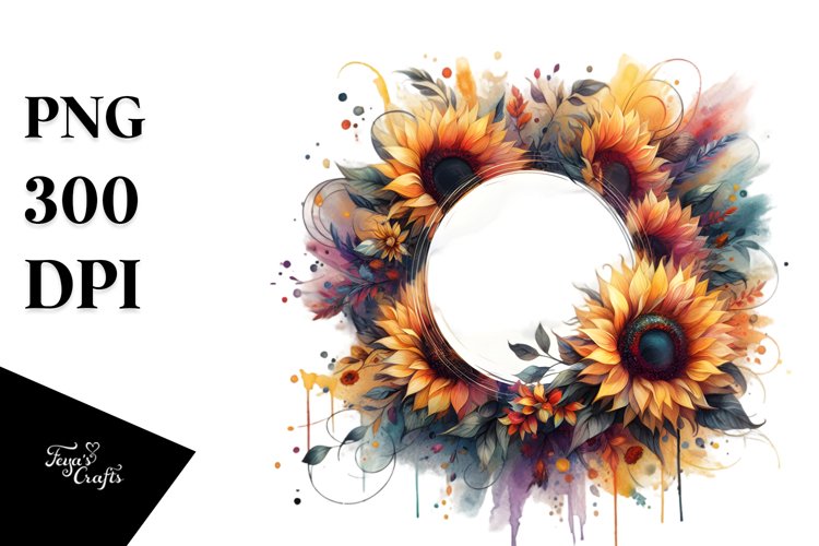 Sunflower Clipart Image 6