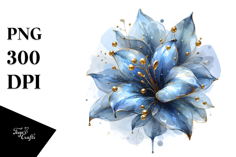 Abstract Lobelia Material PNG