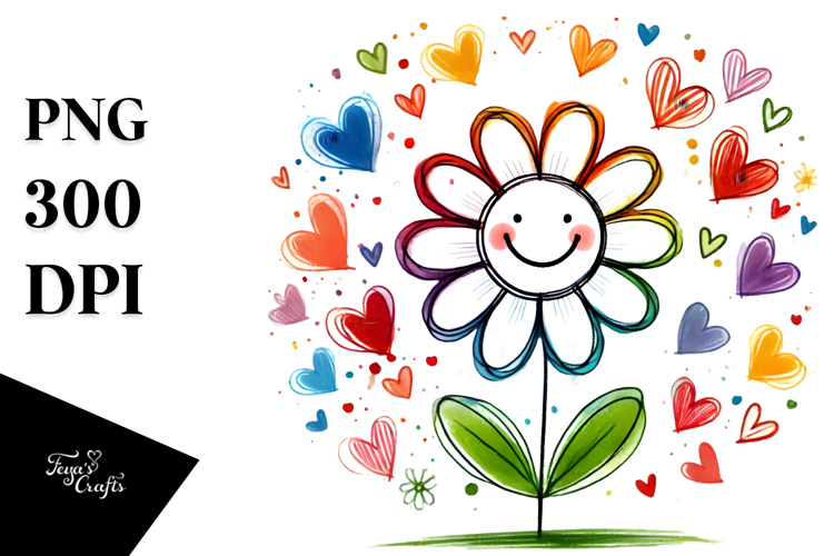 Flower Sticker Png Image 4