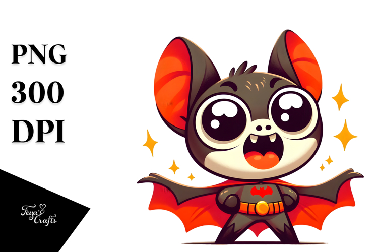 Cute Bat Clipart Image 15