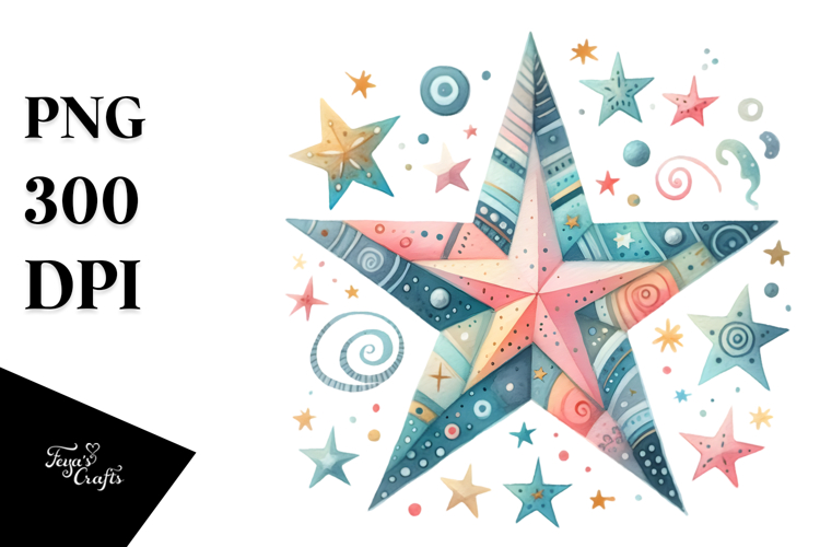 Simple Whimsical Star PNG