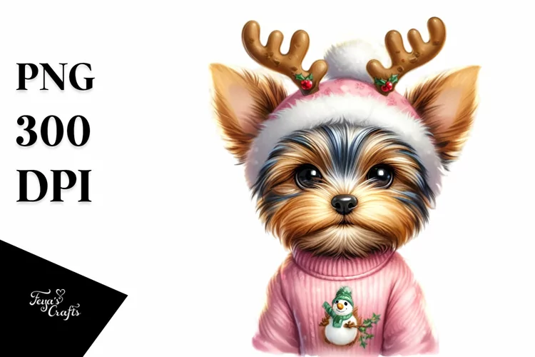 Yorkshire Terrier with Crazy Haircut, Transparent PNG