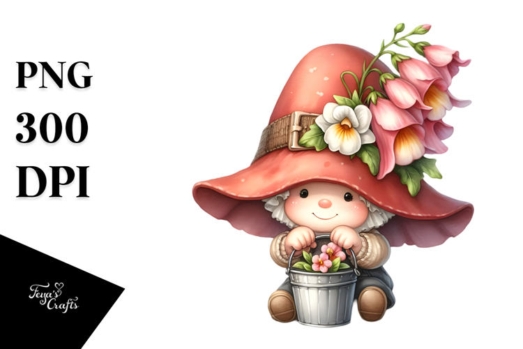 Cute GNOME Large Snapdragon PNG