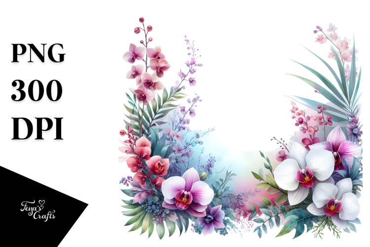 Orchid Clipart Image 10