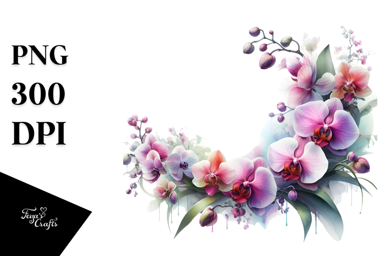 Orchid Clipart Image 9