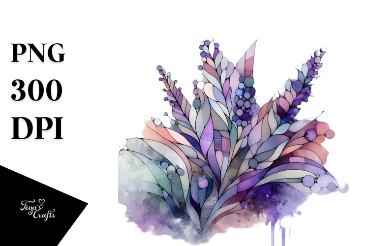 Wooden Stained Lavender PNG