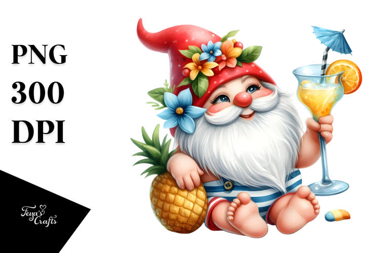 Whimsical Gnome Cocktail PNG
