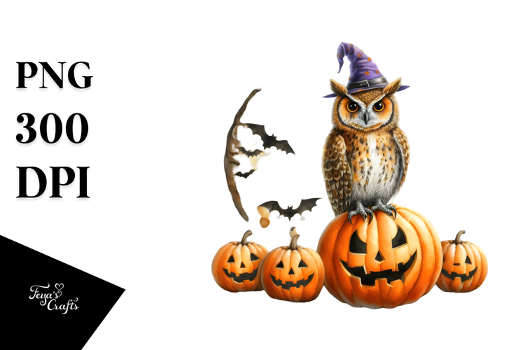 Owl for Halloween PNG
