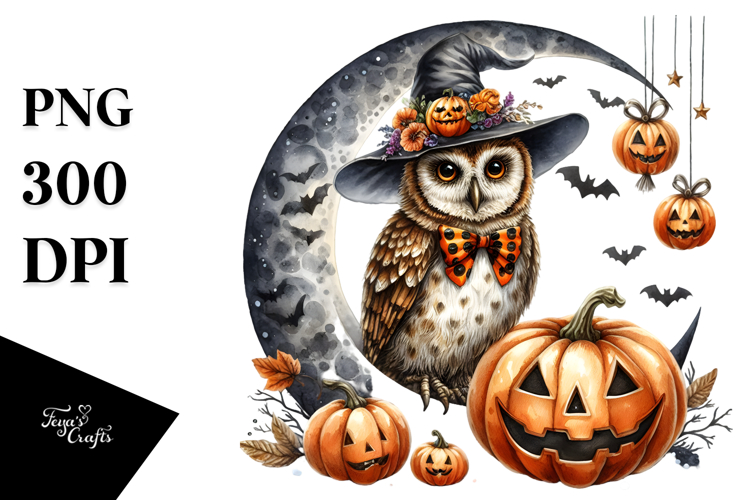 Owl for Halloween PNG