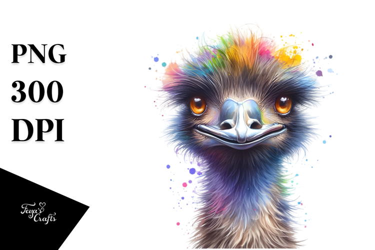 Smiling Emu | Sublimation Clipart