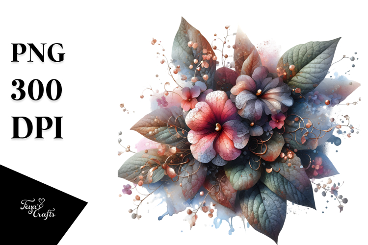 Abstract Impatiens Material PNG