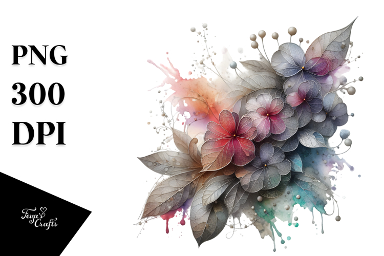 Abstract Impatiens Material PNG