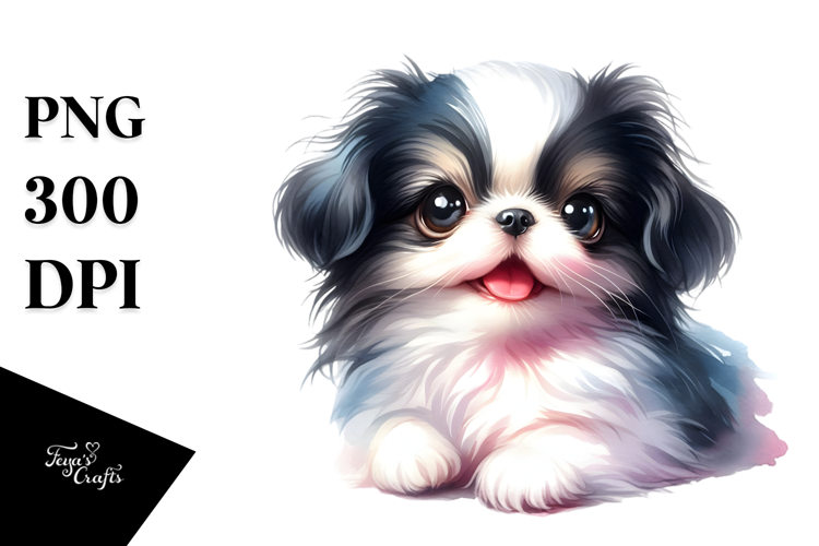 Cute Japanese Chin PNG