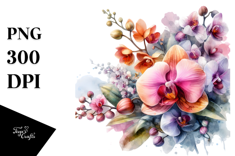 Orchid Clipart Image 7