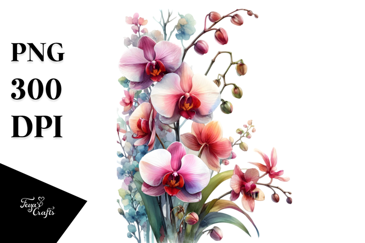 Orchid Clipart Image 6