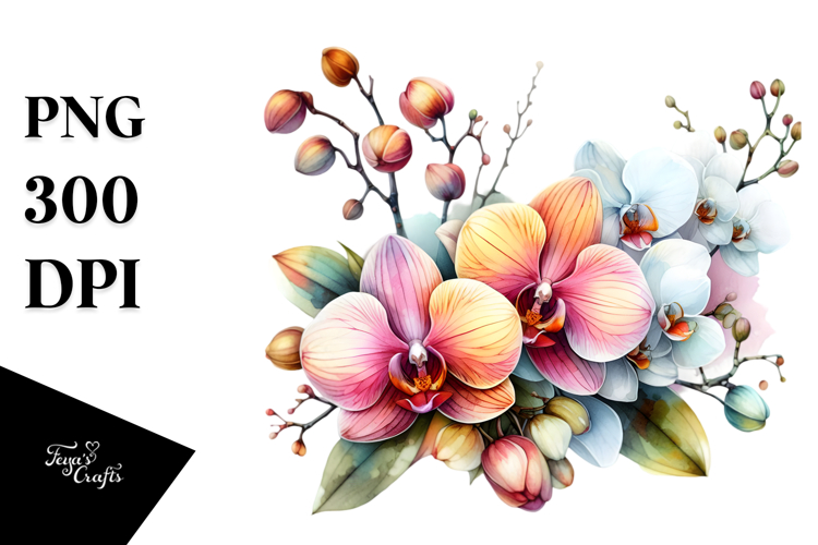 Orchid Clipart Image 5