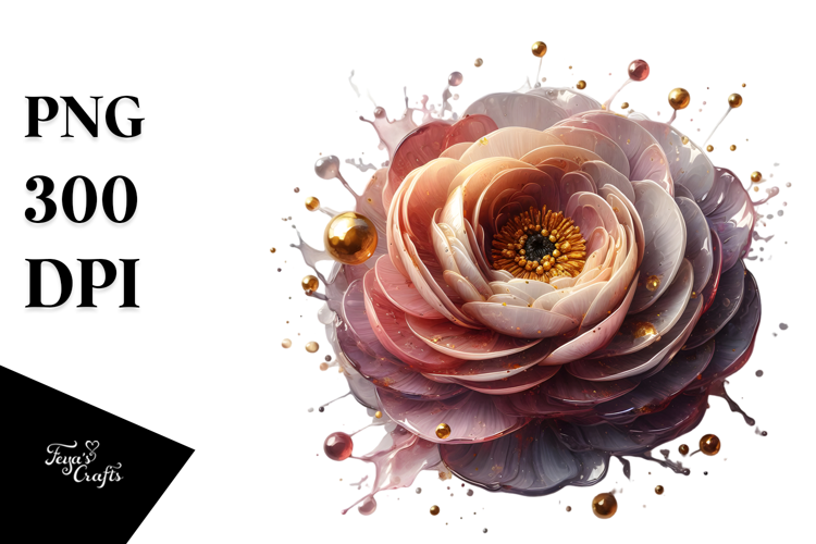 Abstract Ranunculus, High-Res PNG