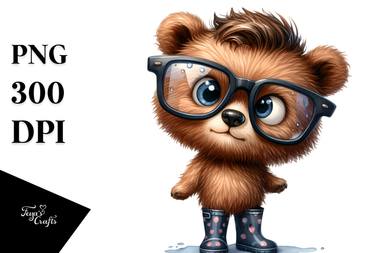 Bear Rain Boots es | Sublimation | Clipart