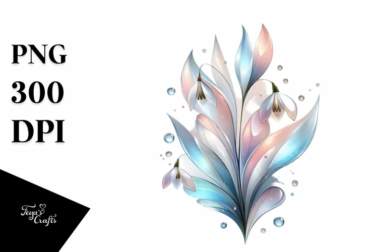 Glossy Snowdrop PNG