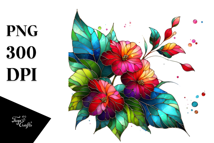 Stained Begonia PNG