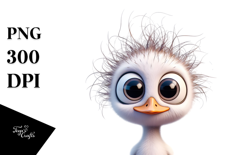 Crazy Baby Swan Cartoon