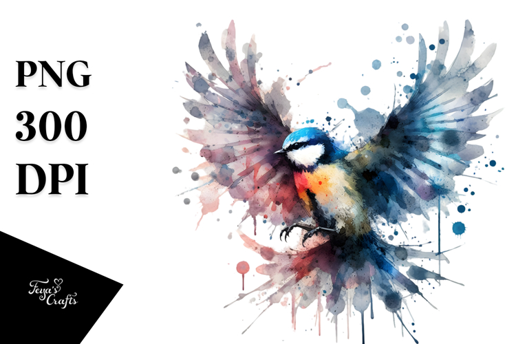 Grungy Bird Splashes PNG