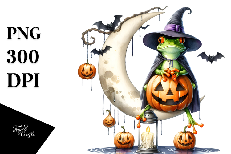 Frog for Halloween PNG