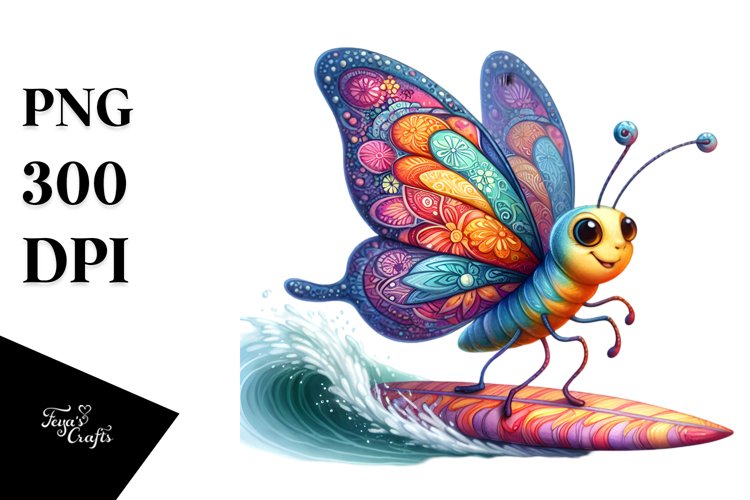 Watercolor Butterfly Clipart Image 24