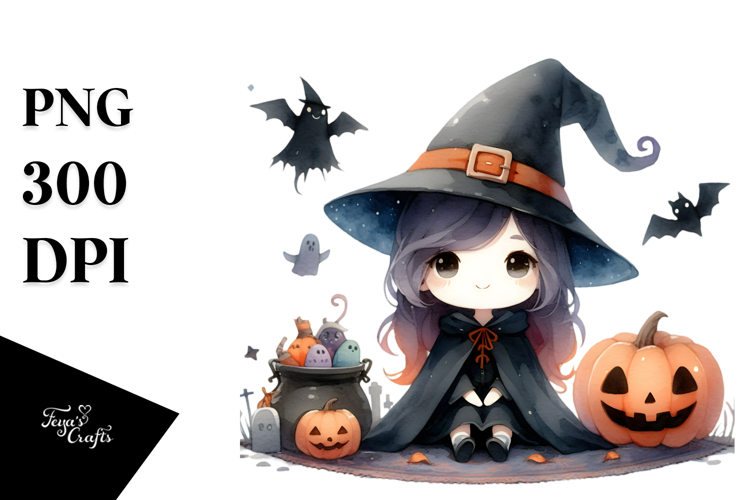 Watercolor Style Cute WARLOCK PNG