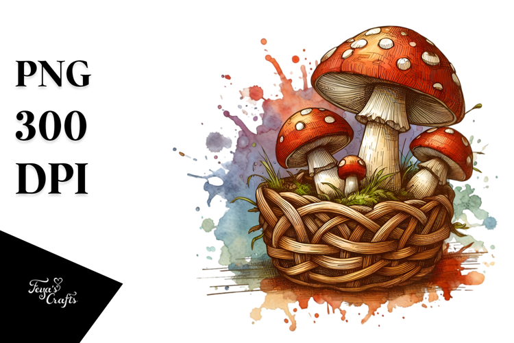 detailed Wooden Small Stained Mushroom PNG